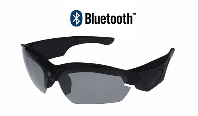 2015 New Bluetooth Video Sunglasses with Camera, Speaker and Polarized Lens (THB968BT)