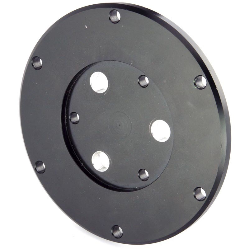 CNC Machining Milling Aluminum Black Steering Wheel Adapter Plate