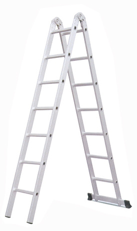 2X8 Aluminum Multipurpose Ladder with 2 Hinges Auto Parts