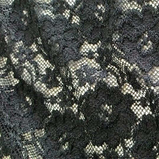 Black Sexy Nylon Elastic Lace Trim for Underwear /Garments