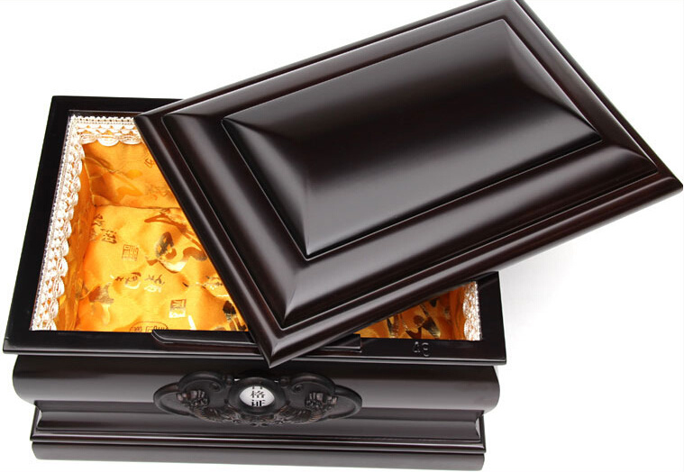 Customed Wooden Painting Funeral Coffin Casket