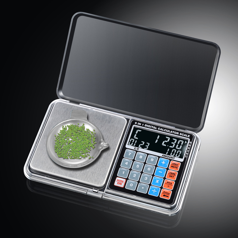 New 6 in 1 Multi-Functional Digital Scale, Portable Pocket Scale, Digital Calculator Scale 500gx0.01g