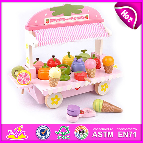 2014 Colorful Wooden Ice Cream Toy for Kids, Play Wooden Ice Cream Toy for Children, Cartoon Wooden Ice Cream Toy for Baby W10b080