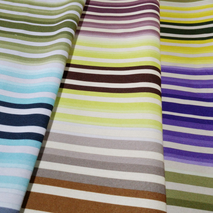 Printed Stripe Sofa Pillow Fabric