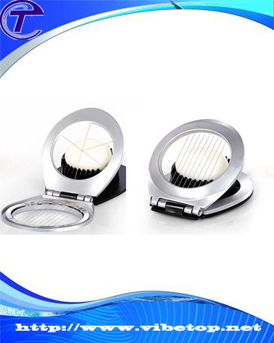 Creative Plastic Egg Cutter with Stainless Steel Wire Egg Slicer
