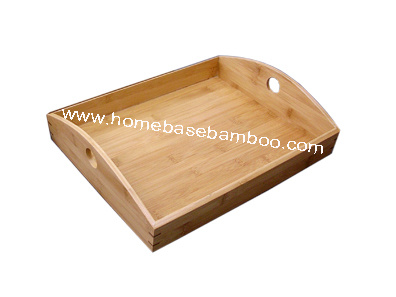 Bamboo Tea Food Coffee Fruit Serving Tray Tableware Storage Organizers Hb403