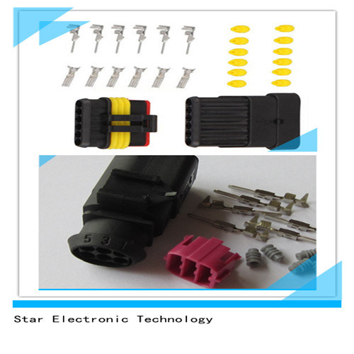 China Factory Electrical Automotive 6 Pole Male Female Connectors and Terminals