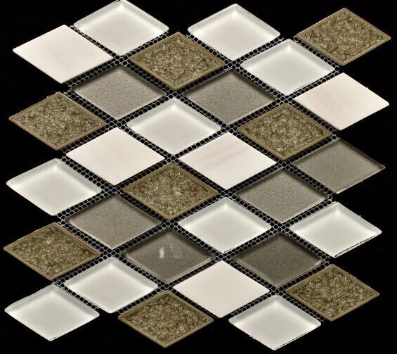 Diamond Crackle Ice Ceramic Glass Mosaic (OYT-S001)