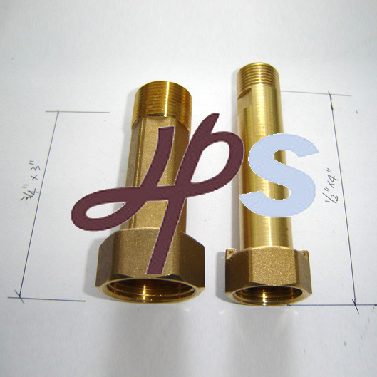 Brass Water Meter Tailpiece (Long Type)