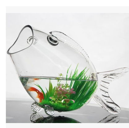 Hand Made Home Decor Wholesale Glass Fish Shapeed Bowls
