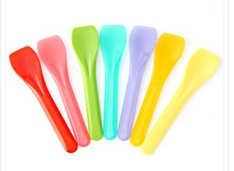 Colorful Plastic Ice Cream Spoon