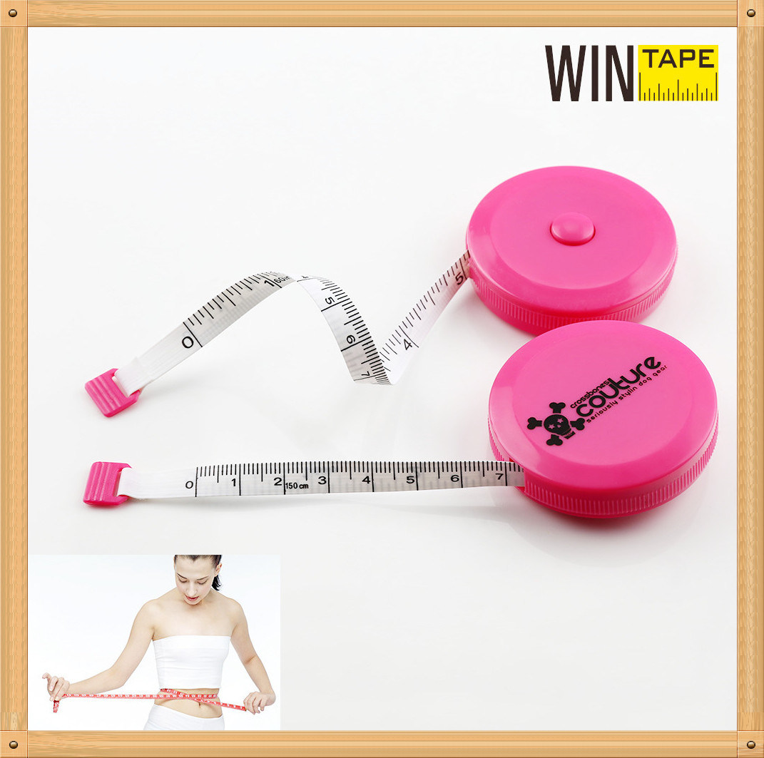 150cm Pink Retractable Round Tape Measure of Promotional Gift