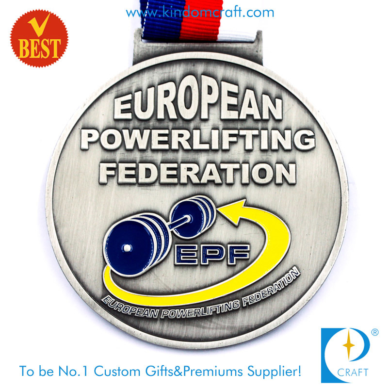 Custom 2D European Powerlifting Federation Medal (LN-095)
