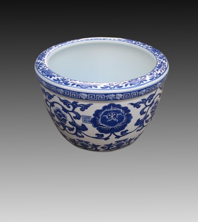 Oriental Antique Porcelain Fish Bowls for Home Decor