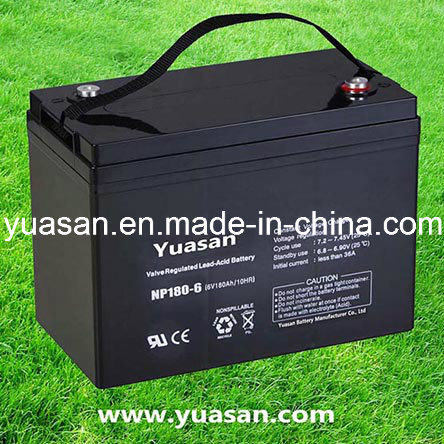 Reliable Quality 6V180ah Rechargeable AGM 6V Battery--Np180-6