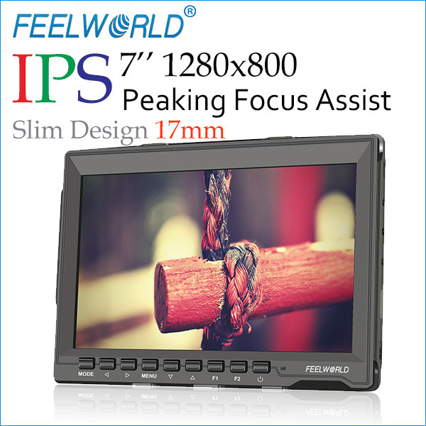 Feelworld New 7 Inch Slim Design 17mm LCD Monitor Stabilizer Video for Focus Photography