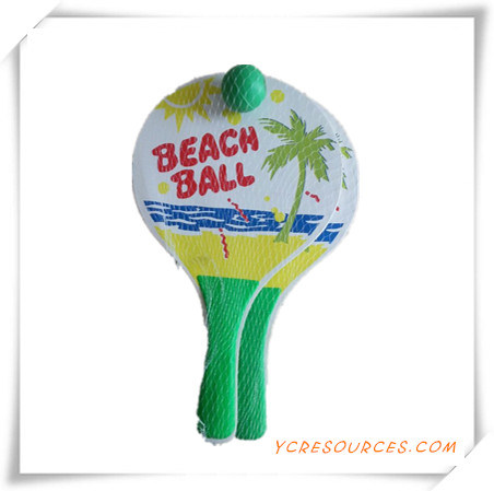 Promotion Gift for Customize Wooden Beach Racket with Ball OS05001