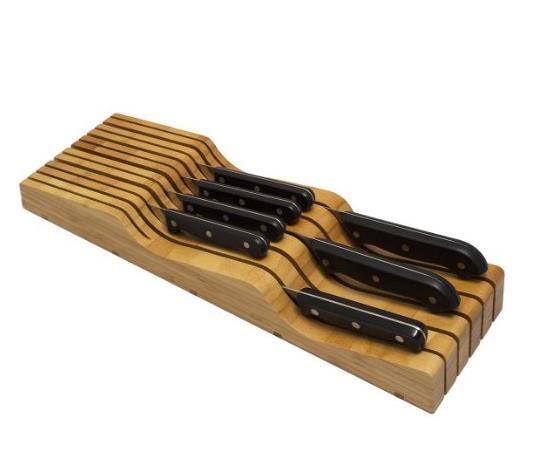 Magnetic Knife Block / Bamboo Block with Stainless Steel, High Quality Bamboo Knife Block Universal Knife Holder