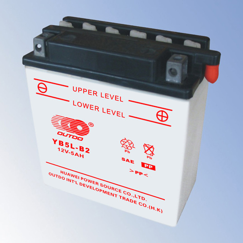 Yb5l-B2, Flooded Battery for Motorcycle with 12V and 4ah Capacity,