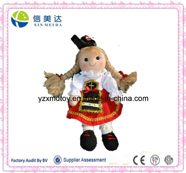 Plush Soft National Costume Girl Doll Rag Doll Toy