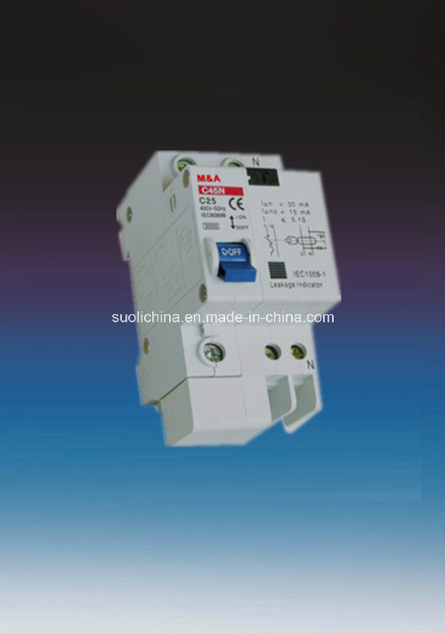 Dz47le C45le Series Residual Current Circuit Breake with Over Current Protection