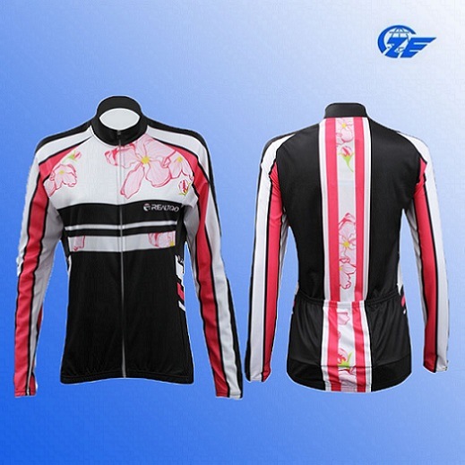 China Small Order Fashion Sublimation Women Wear Suit Cycling Wear for 2015 Spring and Autumn Wholesale