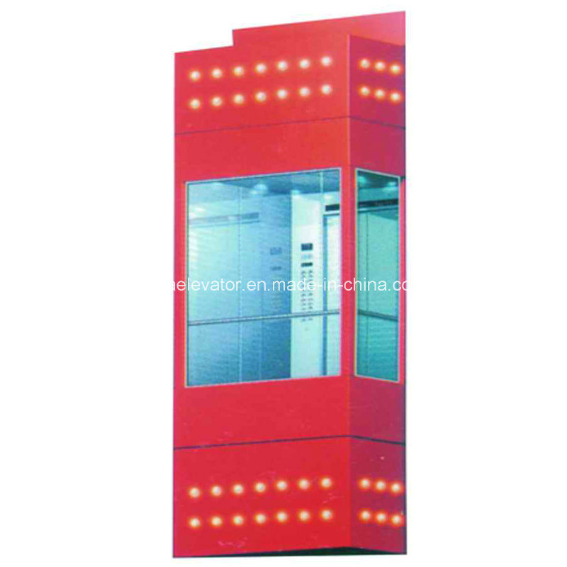 Luxury Panoramic Elevator with Small Machine Room