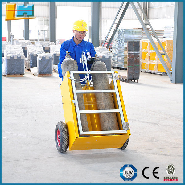 CE Certification Forklift Attachment Gas Cylinder Trolley