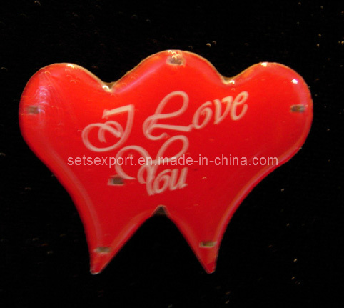 Valentine LED Flashing Badge