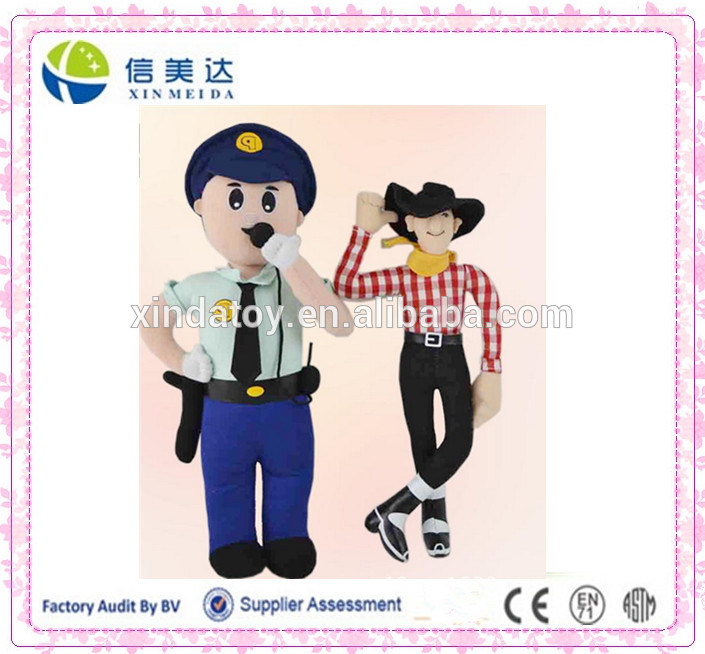OEM Customized Police and Cowboy Plush Doll