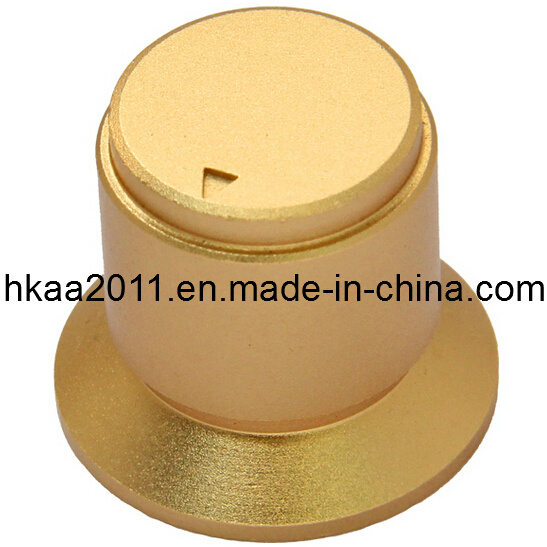 Custom Brass Gold Knob for Potentiometer Aluminum 6mm CNC Machining
