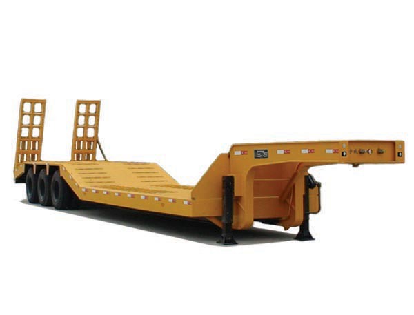 100 Tons Low Bed Semi Trailer 3 Axles