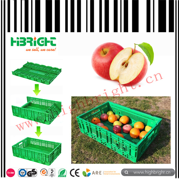 Stackable Tote Bin Plastic Storage Crate Used for Farm