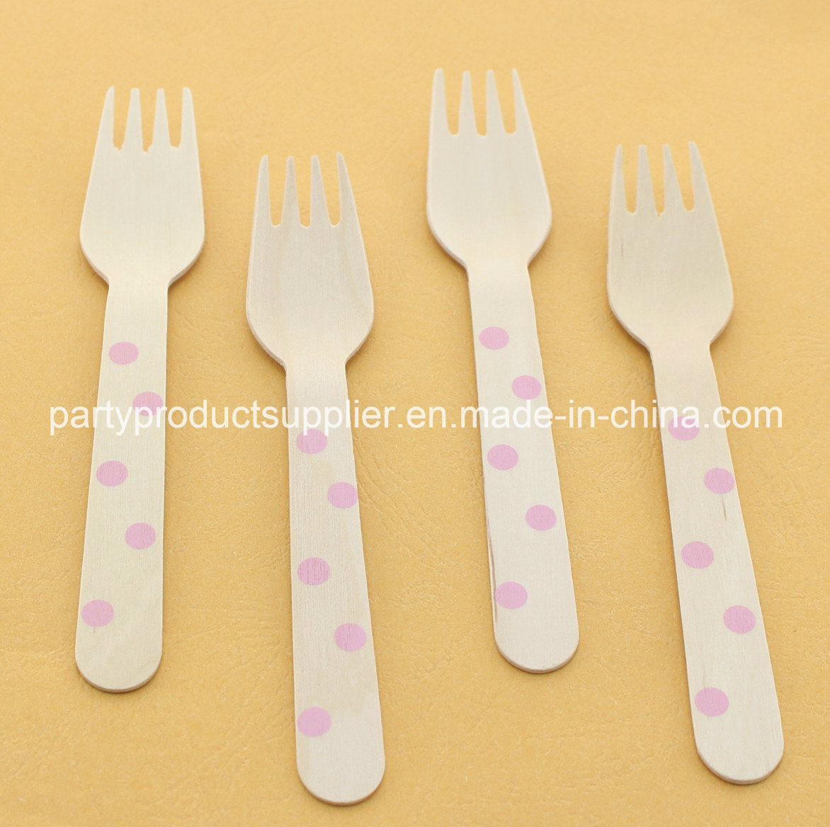 Free Sample Disposable Wooden Fork Tableware for Party Favor Supply