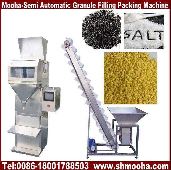 Semi Automatic Granule/Nuts/Rice/Grain Bag Bottle Filling Machinery