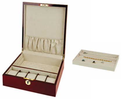 5PCS Watch Box with Jewelry Tray D03-033