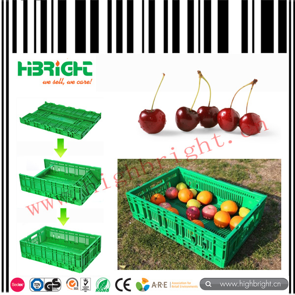 Plastic Storage Bin Collapsible Fruit Crate