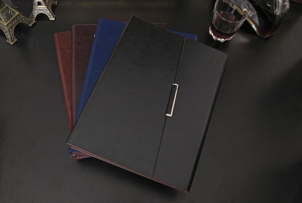 Custom Leather Spiral Notebook