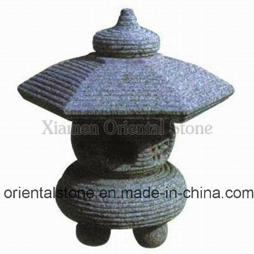 Natural Granite Stone Outdoor Decoration Sculpture Japanese Candle Lantern