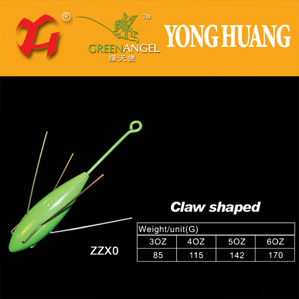 Fishing Lead Weight Fishing Tackle Claw Shaped Lead Sinker for Fishing
