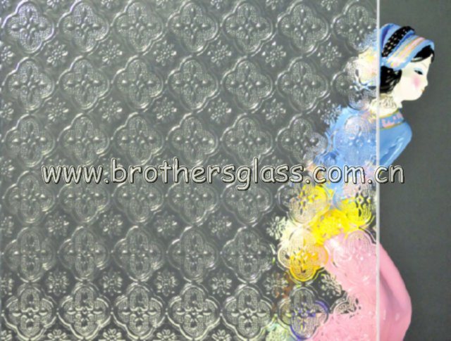 Clear Patterned Glass (Flora) (BRG001)