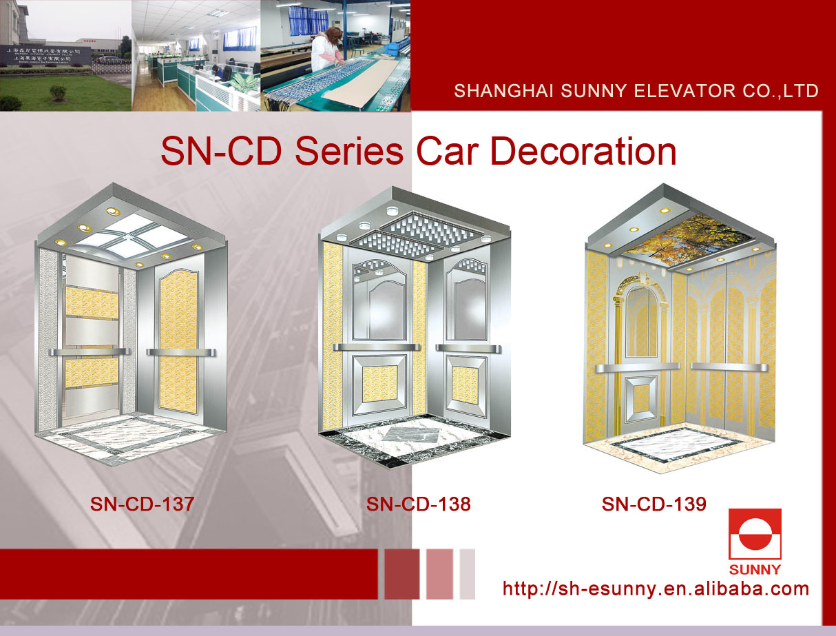 Elevator Cabin with Mirror Panel (SN-CD-137)