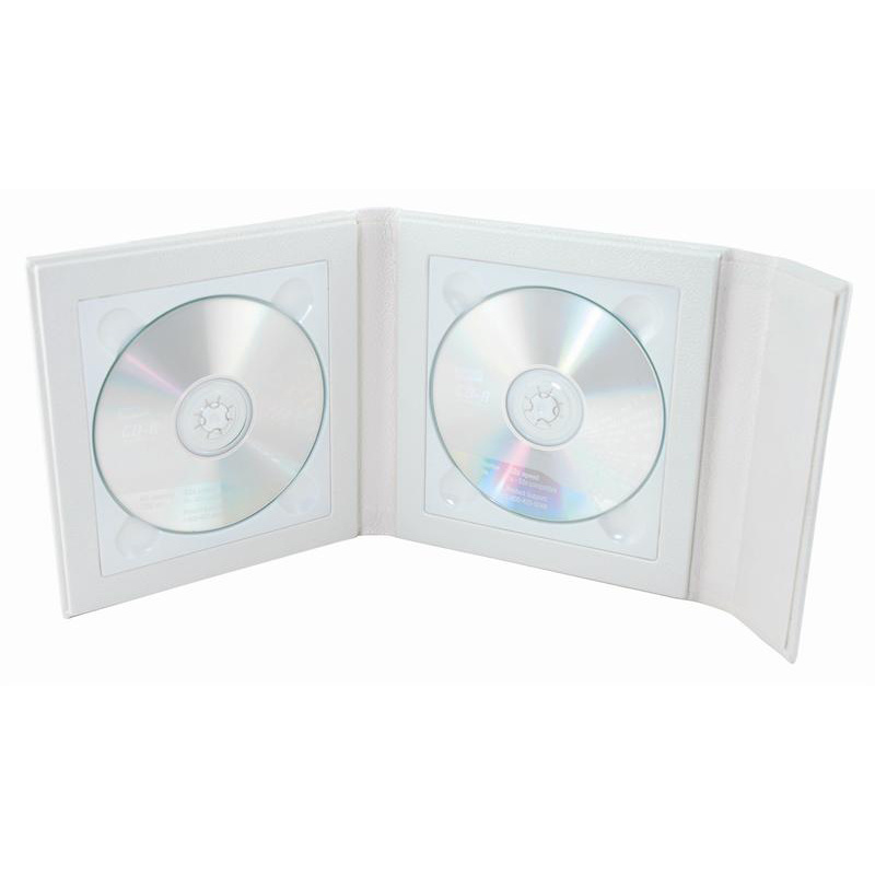 Wedding CD/DVD Cases Pearl White