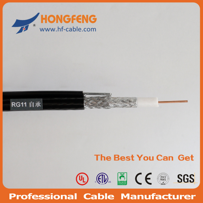 75 Ohm Outdoor Telecommunication CATV RF Rg11 Coaxial Cable
