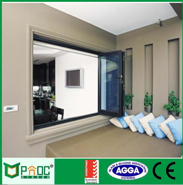 As2047 Aluminium Bi Folding Window Design for Homes