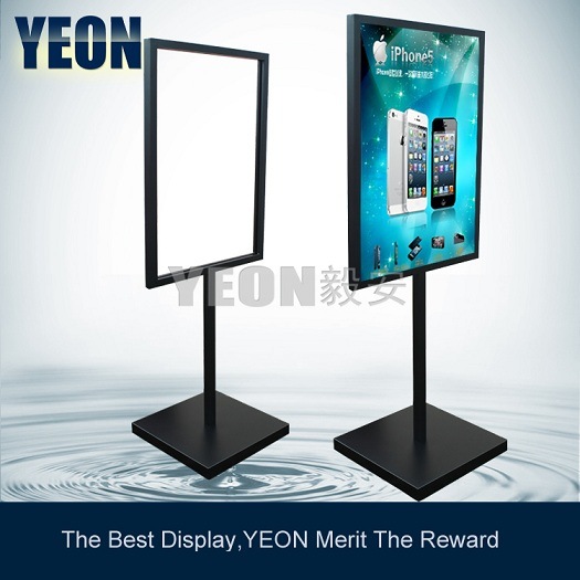 Yeon Metal Flooring Sign Display Holder Heavy Poster Stand Rack Banner Stand (PS009)