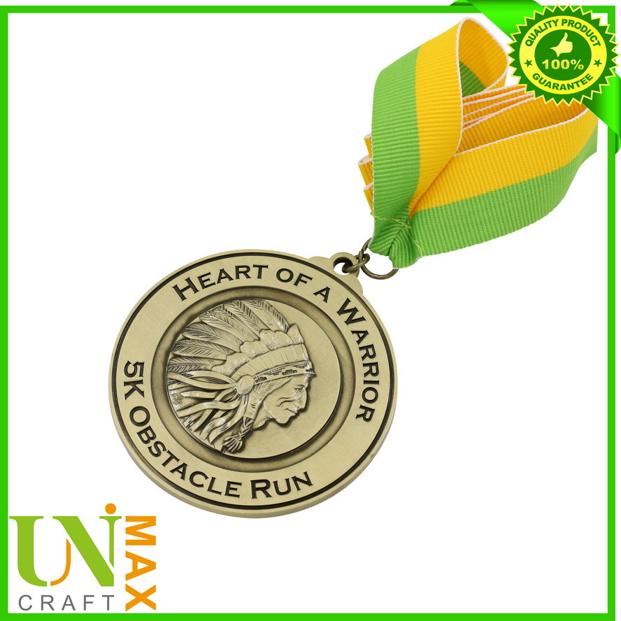 3D Zinc Alloy Medal with Lanyard