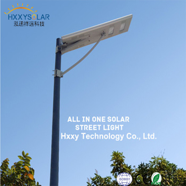 5 Years Warranty 6-100W Outdoor All in One Integrated Solar LED Street Light with Lithium Battery