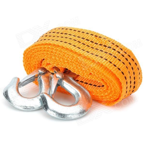 Emergency Tow Strap Rope with Dual Forged Hooks