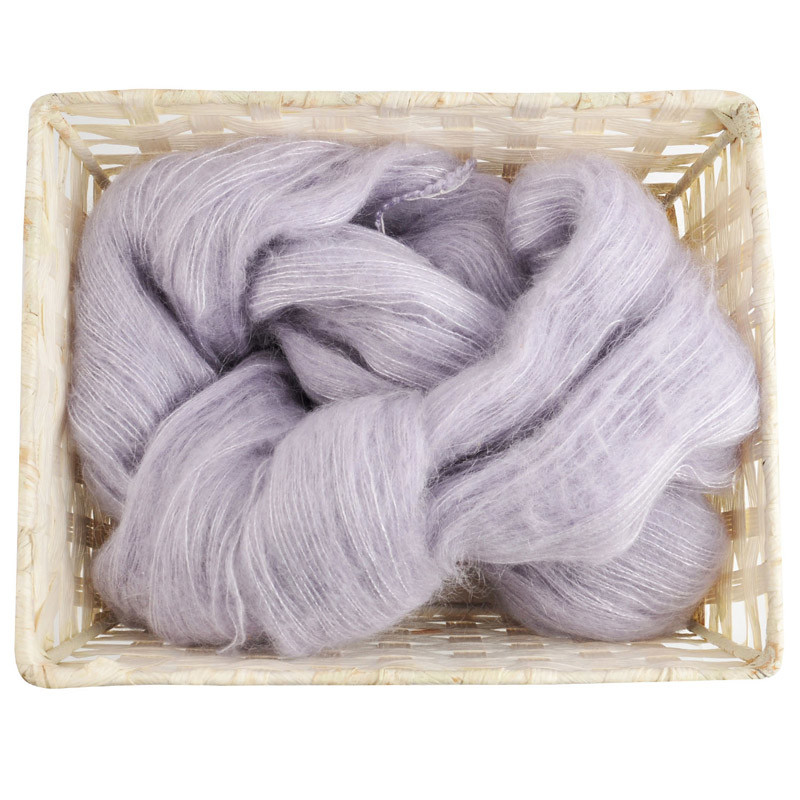 Fancy Fabric Lace Wool Silk Mix Mohair Yarn